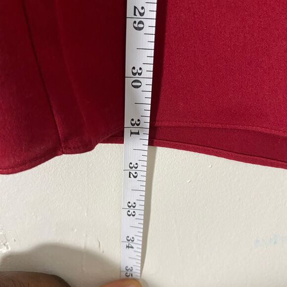 Geoffrey Beene Burgundy Men's Dress Shirt Size XL17 Long Sleeve Button Down - Picture 7 of 11